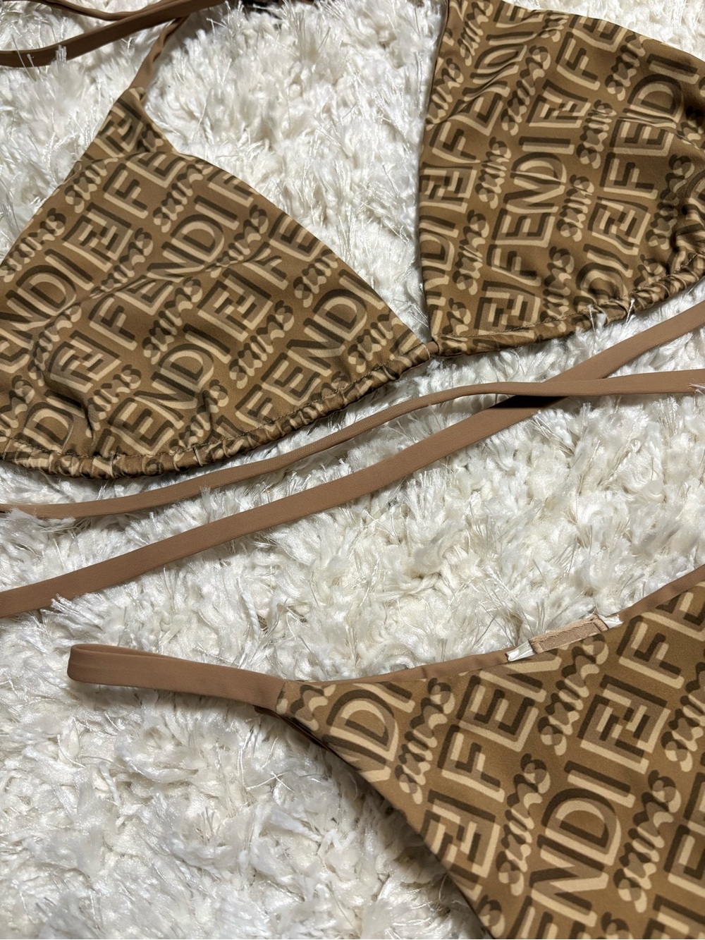 Fendi X Skims Reversible Two-Piece Triangle Bikini - Picture 2 of 5